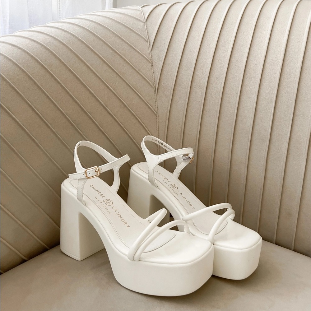 Chinese Laundry | White Platforms